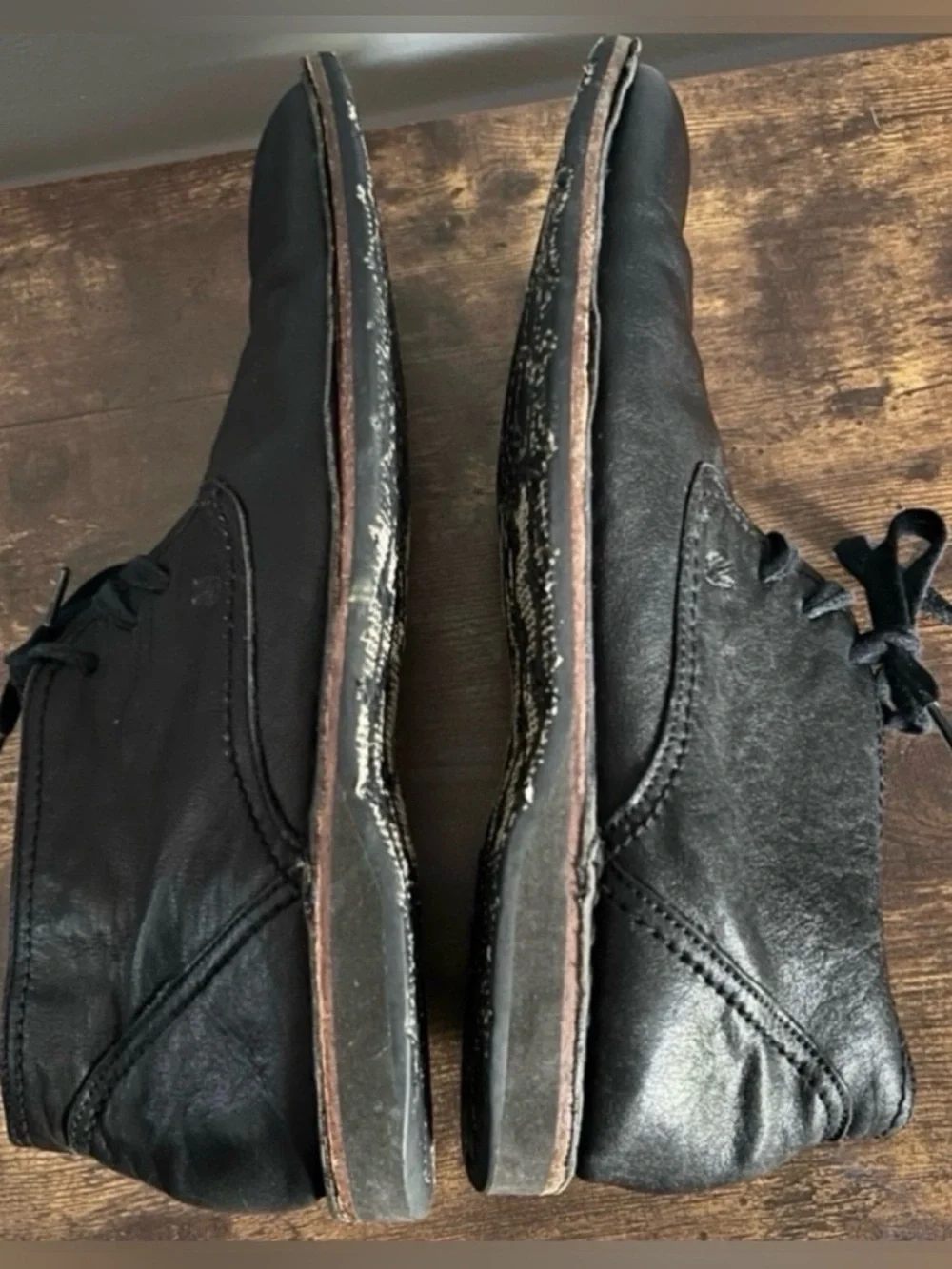 John Varvatos Star Hipster Chukka Black Leather Boots 10.5